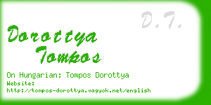 dorottya tompos business card